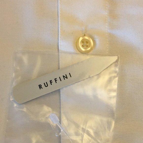GIANFRANCO RUFFINI White Dress Shirt   NWT! - Picture 6 of 12